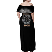 I Can't Go To Hell Reaper Bat Family Matching Off Shoulder Maxi Dress and Hawaiian Shirt - Wonder Print Shop