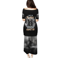 I Can't Go To Hell Reaper Bat Family Matching Puletasi Dress and Hawaiian Shirt - Wonder Print Shop