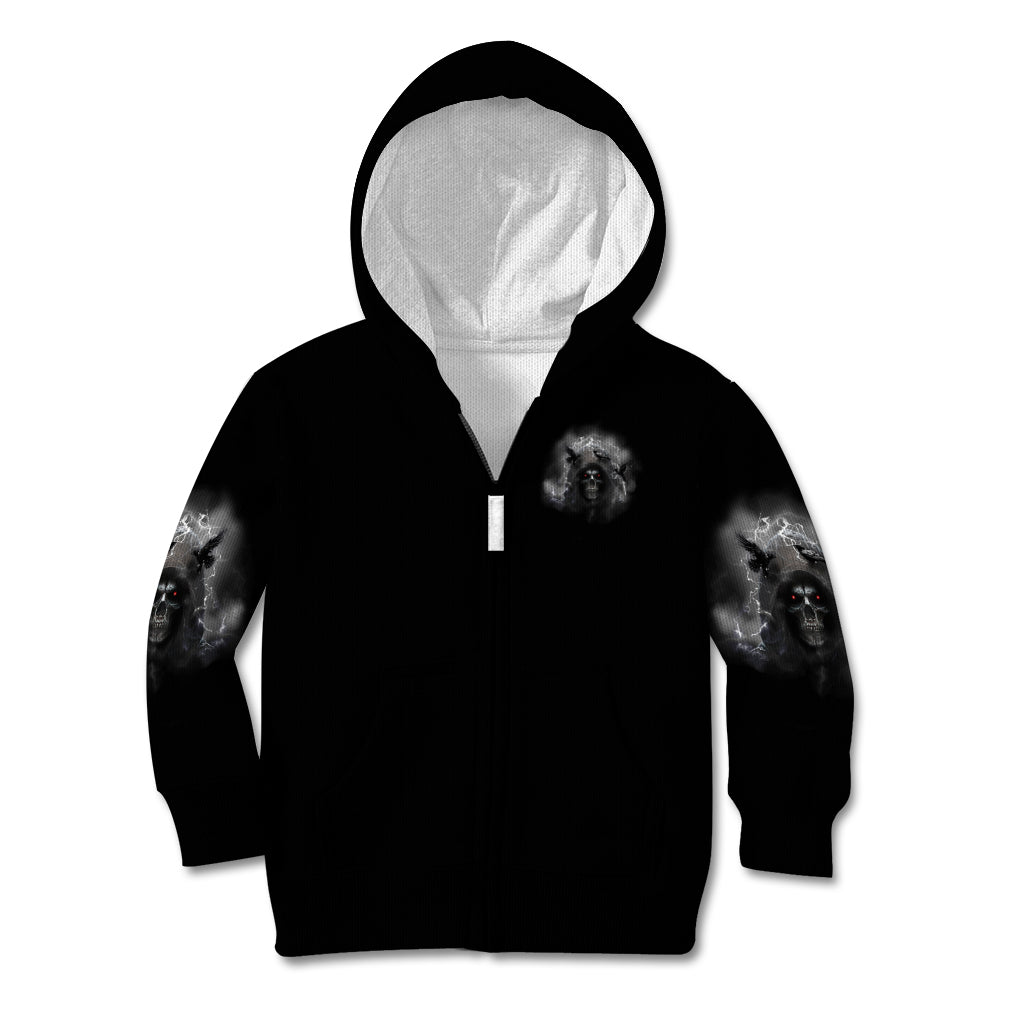 I Can't Go To Hell Reaper Bat Kid Hoodie - Wonder Print Shop