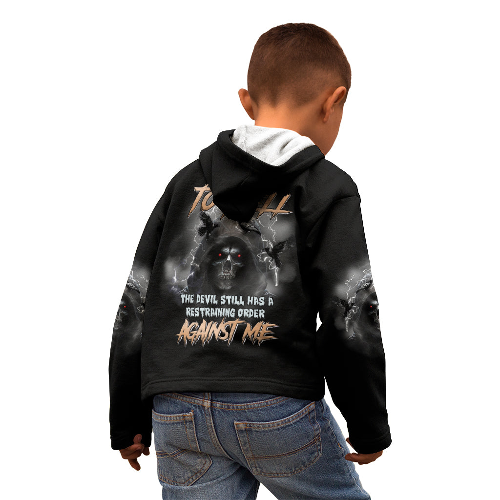 I Can't Go To Hell Reaper Bat Kid Hoodie - Wonder Print Shop