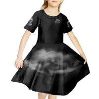 I Can't Go To Hell Reaper Bat Kid Short Sleeve Dress - Wonder Print Shop