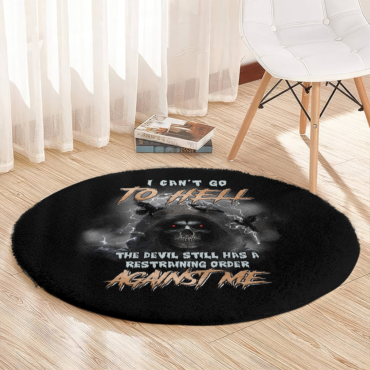 i-cant-go-to-hell-reaper-bat-round-carpet