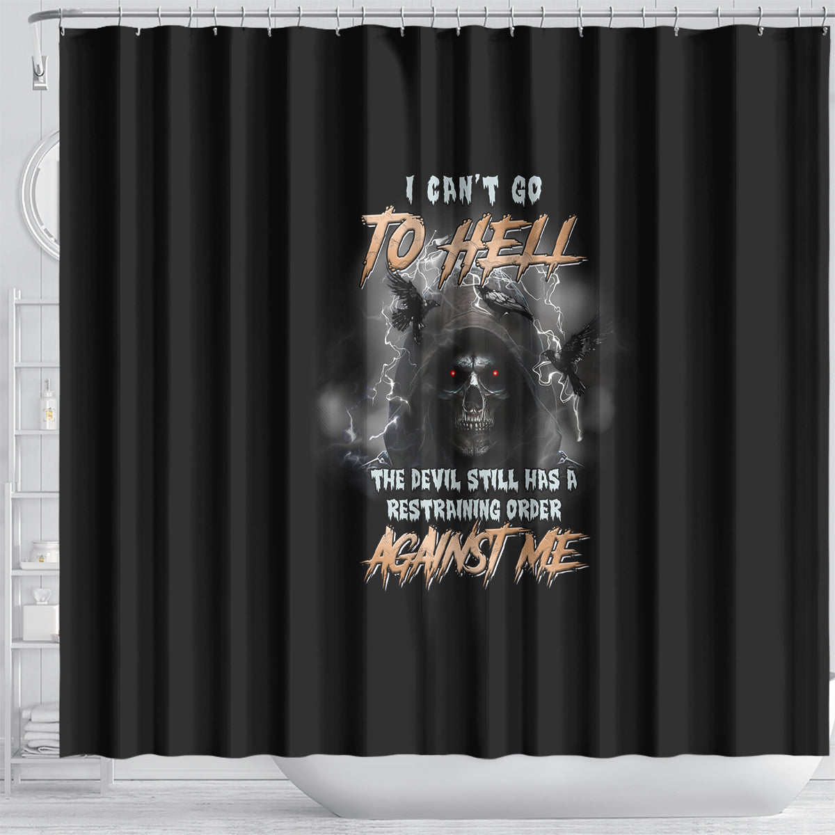 i-cant-go-to-hell-reaper-bat-shower-curtain