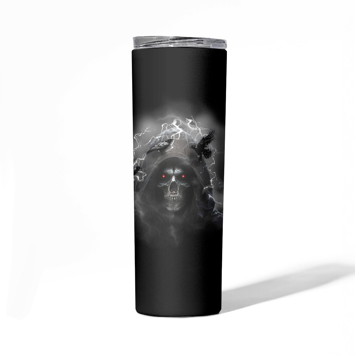 I Can't Go To Hell Reaper Bat Skinny Tumbler - Wonder Print Shop