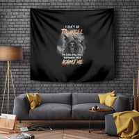 I Can't Go To Hell Reaper Bat Tapestry - Wonder Print Shop