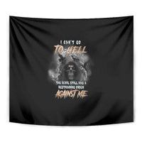 I Can't Go To Hell Reaper Bat Tapestry - Wonder Print Shop