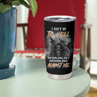 I Can't Go To Hell Reaper Bat Tumbler Cup - Wonder Print Shop