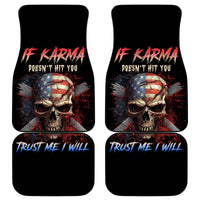 If Karma Doesn't Hit You Trust Me I Will Car Mats - Wonder Print Shop
