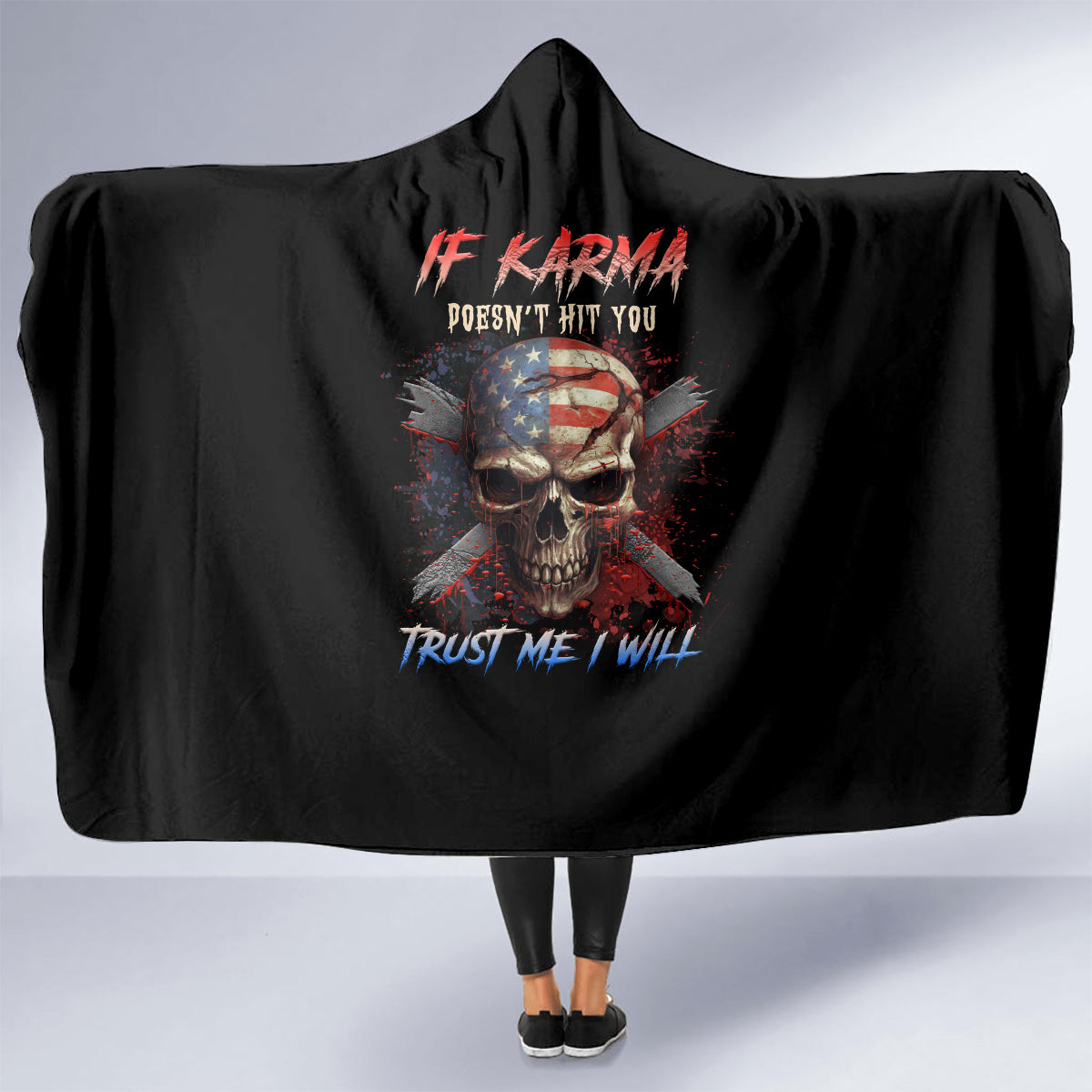 if-karma-doesnt-hit-you-trust-me-i-will-hooded-blanket