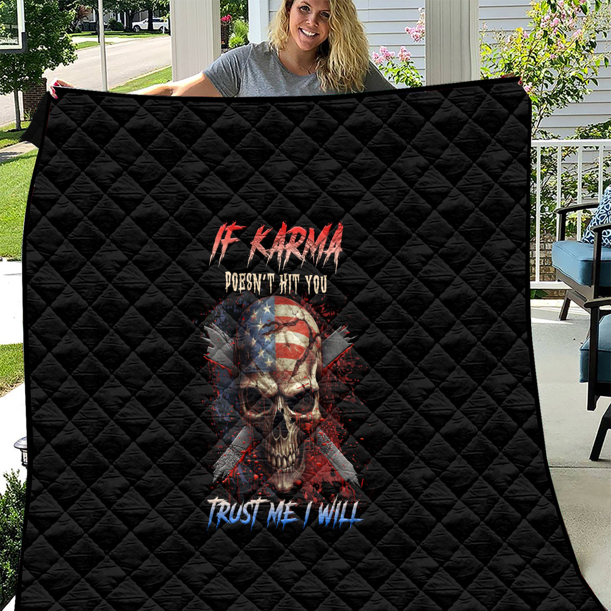 If Karma Doesn't Hit You Trust Me I Will Quilt - Wonder Print Shop