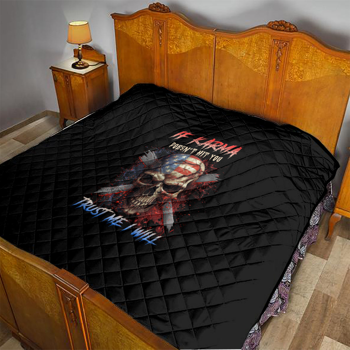 If Karma Doesn't Hit You Trust Me I Will Quilt - Wonder Print Shop