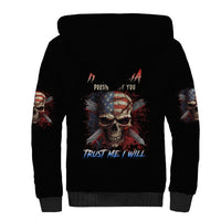 If Karma Doesn't Hit You Trust Me I Will Sherpa Hoodie - Wonder Print Shop