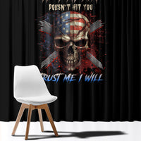 If Karma Doesn't Hit You Trust Me I Will Window Curtain - Wonder Print Shop