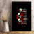 The Good Girl In Me 3 Skulls Rose Vintage Canvas Wall Art - Wonder Print Shop