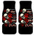 The Good Girl In Me 3 Skulls Rose Vintage Car Mats - Wonder Print Shop