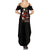 The Good Girl In Me 3 Skulls Rose Vintage Family Matching Summer Maxi Dress and Hawaiian Shirt - Wonder Print Shop