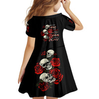 The Good Girl In Me 3 Skulls Rose Vintage Family Matching Tank Maxi Dress and Hawaiian Shirt - Wonder Print Shop