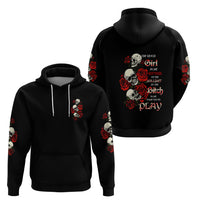 The Good Girl In Me 3 Skulls Rose Vintage Hoodie - Wonder Print Shop