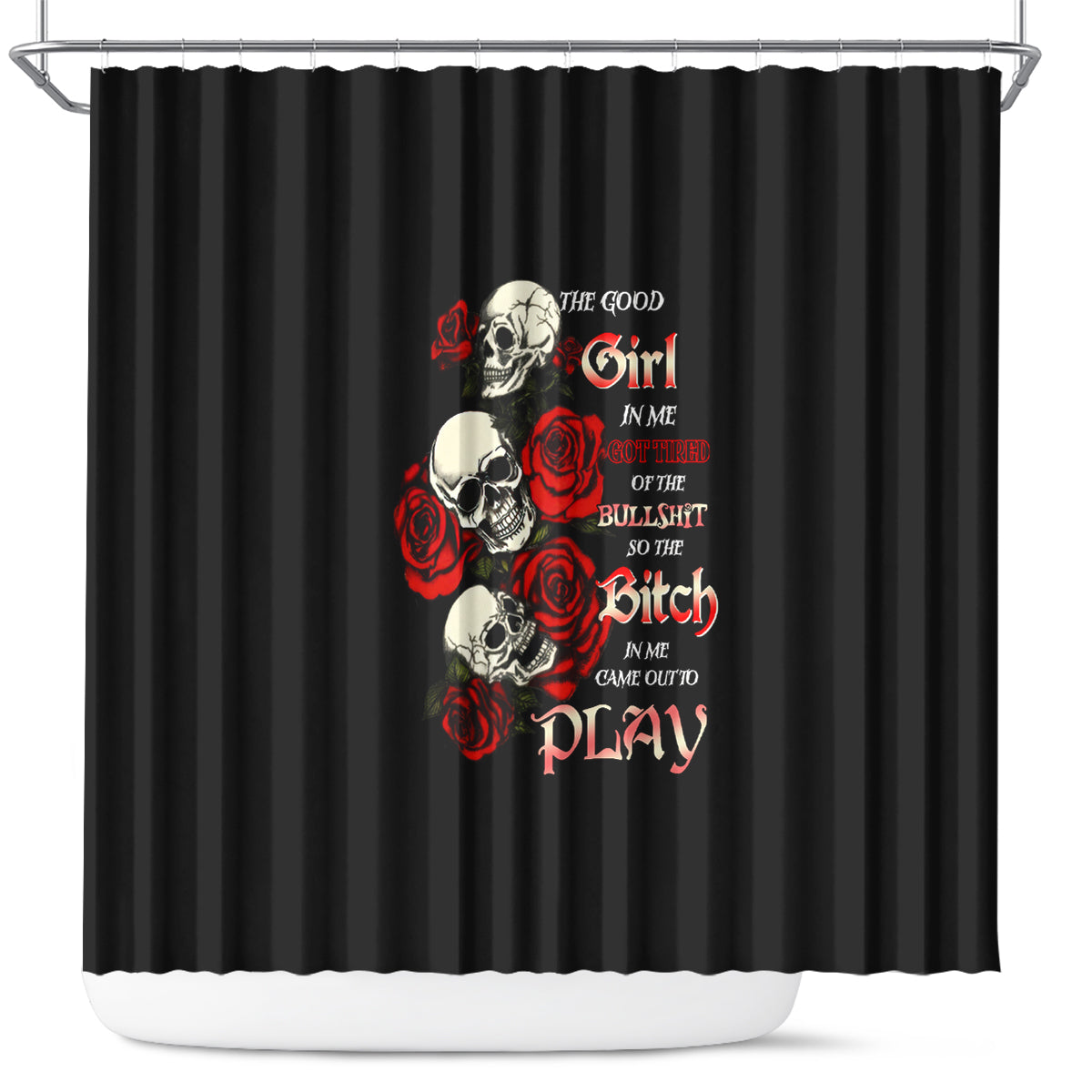 the-good-girl-in-me-3-skulls-rose-vintage-shower-curtain