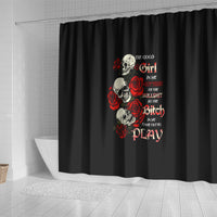 the-good-girl-in-me-3-skulls-rose-vintage-shower-curtain