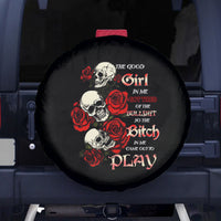 The Good Girl In Me 3 Skulls Rose Vintage Spare Tire Cover - Wonder Print Shop