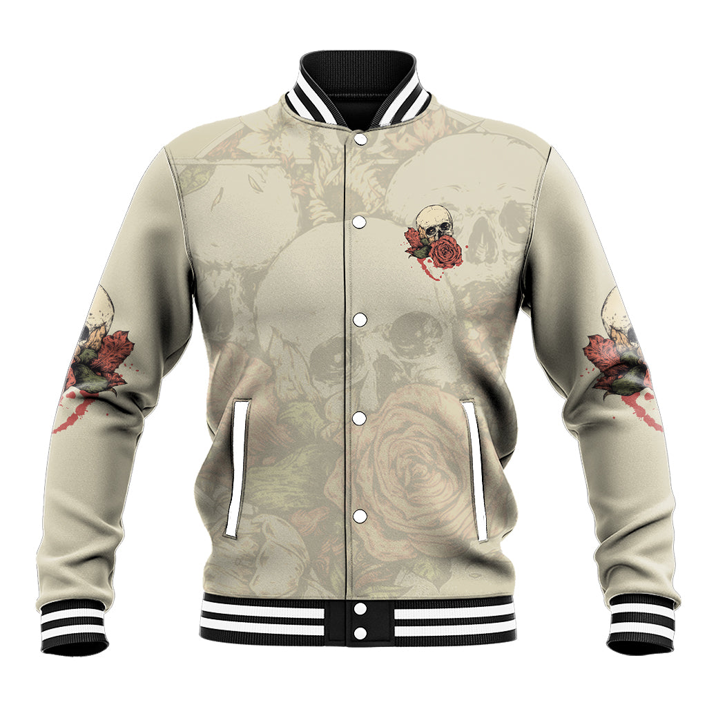 Stuck Between Idk Idc And Idgaf Skull Baseball Jacket - Wonder Print Shop