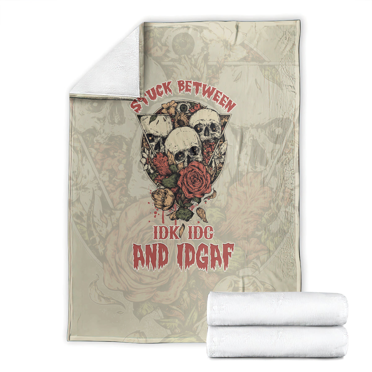 stuck-between-idk-idc-and-idgaf-skull-blanket