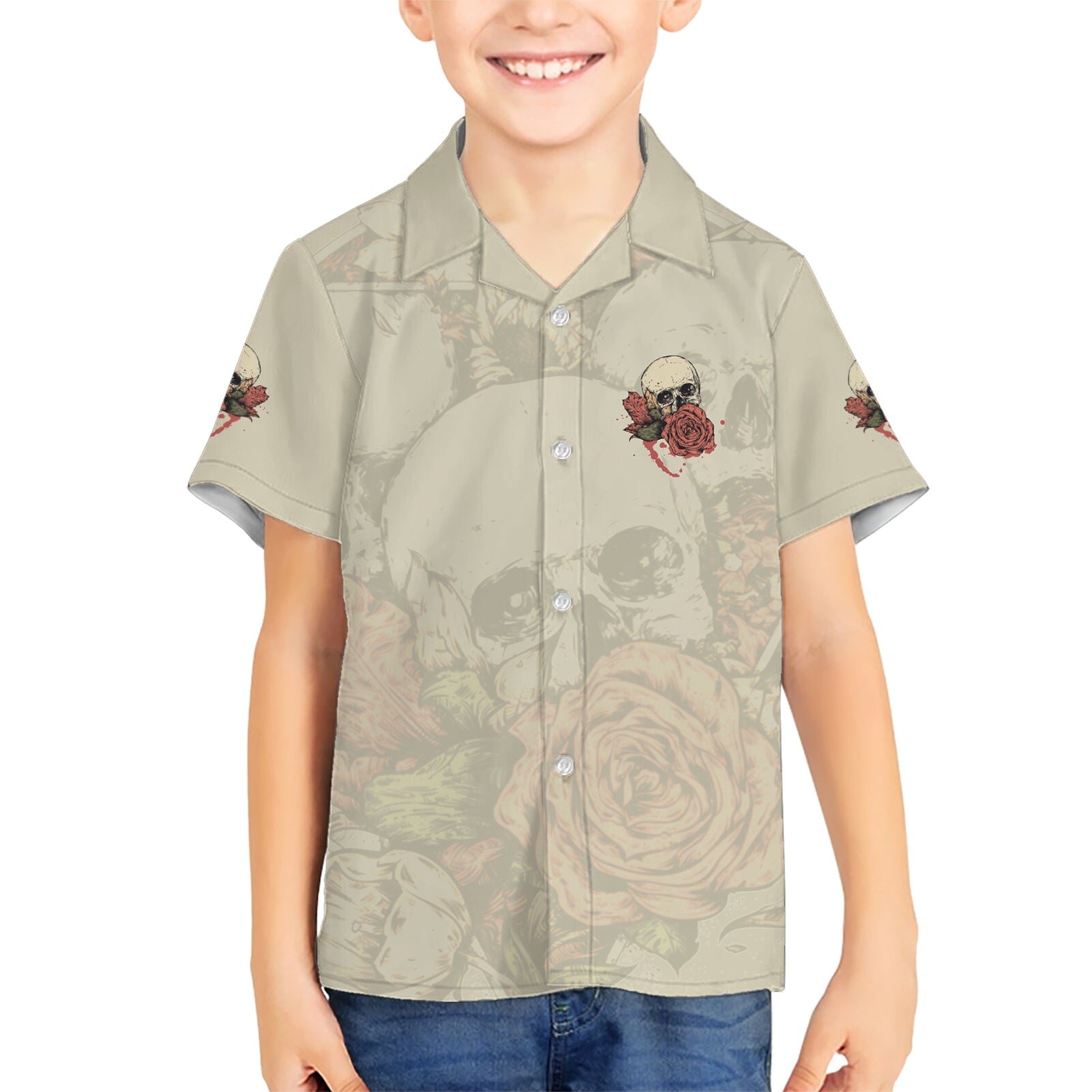 Stuck Between Idk Idc And Idgaf Skull Kid Hawaiian Shirt - Wonder Print Shop