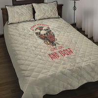 Stuck Between Idk Idc And Idgaf Skull Quilt Bed Set - Wonder Print Shop