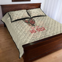 Stuck Between Idk Idc And Idgaf Skull Quilt Bed Set - Wonder Print Shop