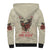 Stuck Between Idk Idc And Idgaf Skull Sherpa Hoodie - Wonder Print Shop