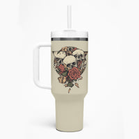 Stuck Between Idk Idc And Idgaf Skull Tumbler With Handle - Wonder Print Shop
