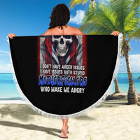 I Am A Grumpy Old Man Beach Blanket - Wonder Print Shop