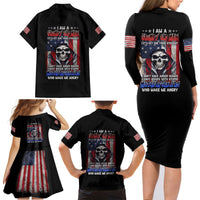 I Am A Grumpy Old Man Family Matching Long Sleeve Bodycon Dress and Hawaiian Shirt - Wonder Print Shop