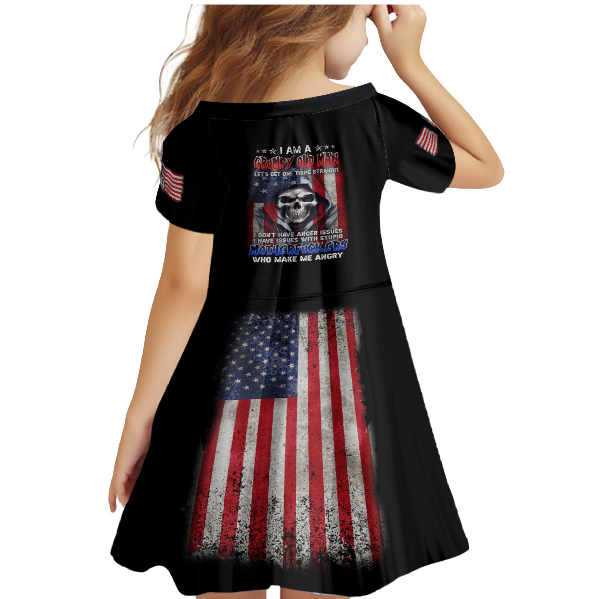 I Am A Grumpy Old Man Family Matching Mermaid Dress and Hawaiian Shirt - Wonder Print Shop