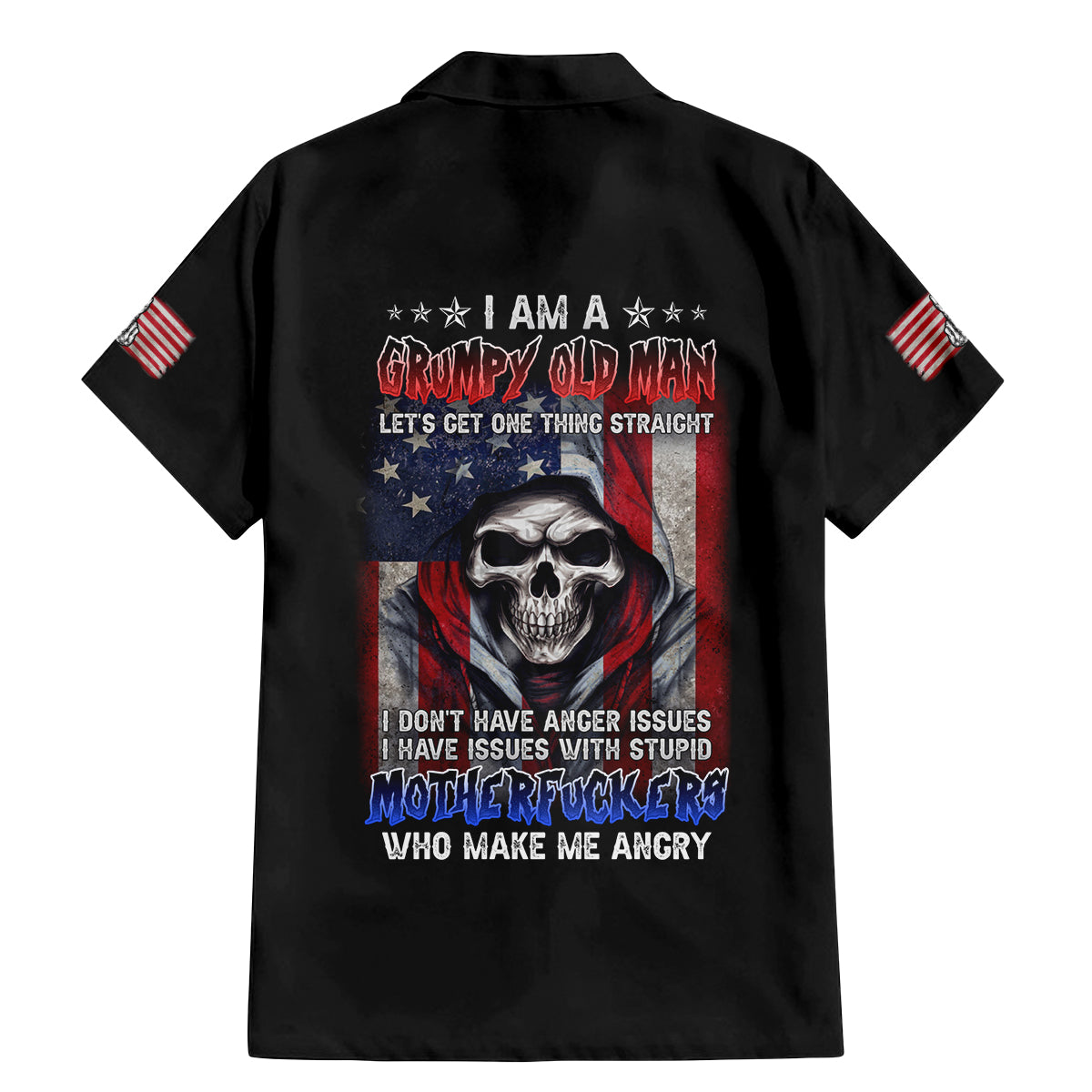 I Am A Grumpy Old Man Family Matching Mermaid Dress and Hawaiian Shirt - Wonder Print Shop