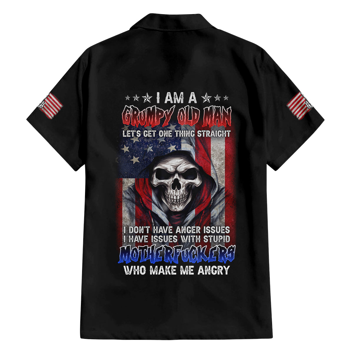 I Am A Grumpy Old Man Family Matching Puletasi Dress and Hawaiian Shirt - Wonder Print Shop