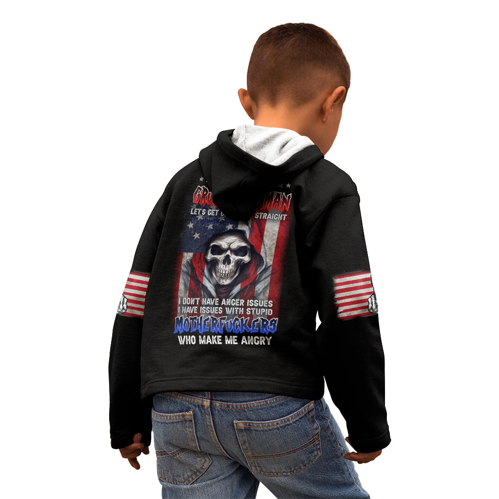 I Am A Grumpy Old Man Kid Hoodie - Wonder Print Shop
