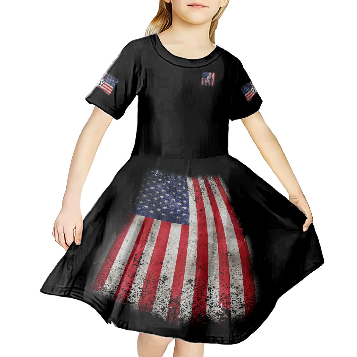 I Am A Grumpy Old Man Kid Short Sleeve Dress - Wonder Print Shop