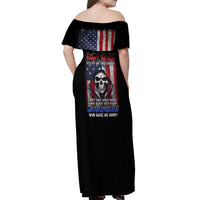 I Am A Grumpy Old Man Off Shoulder Maxi Dress - Wonder Print Shop
