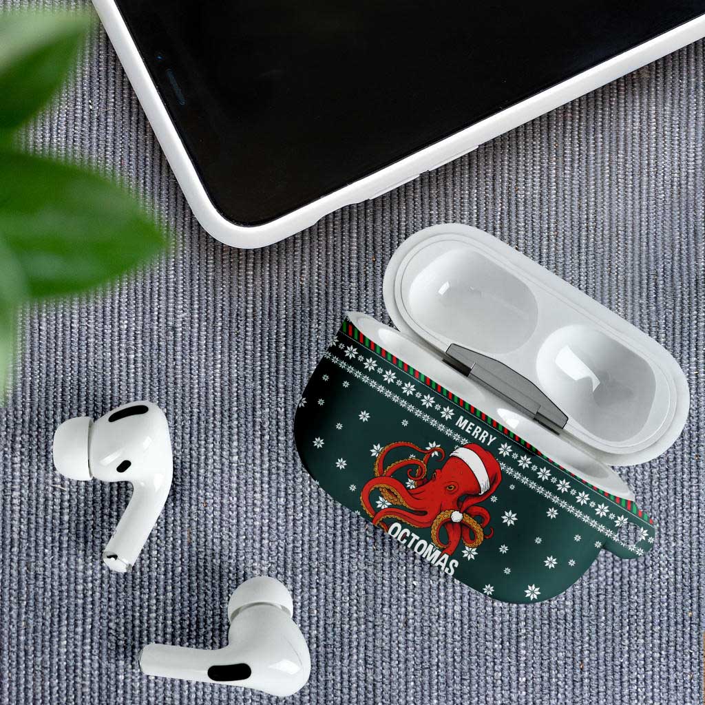 Merry Octomas Christmas AirPods Case Xmas Holiday Patterns - Wonder Print Shop