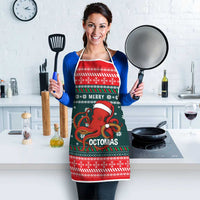 Merry Octomas Christmas Apron Xmas Holiday Patterns - Wonder Print Shop