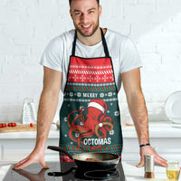 Merry Octomas Christmas Apron Xmas Holiday Patterns - Wonder Print Shop