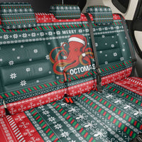 Merry Octomas Christmas Back Car Seat Cover Xmas Holiday Patterns - Wonder Print Shop