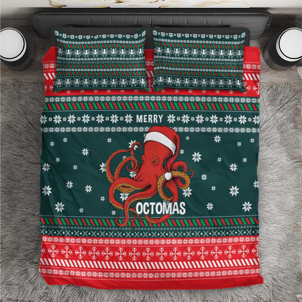 Merry Octomas Christmas Bedding Set Xmas Holiday Patterns - Wonder Print Shop