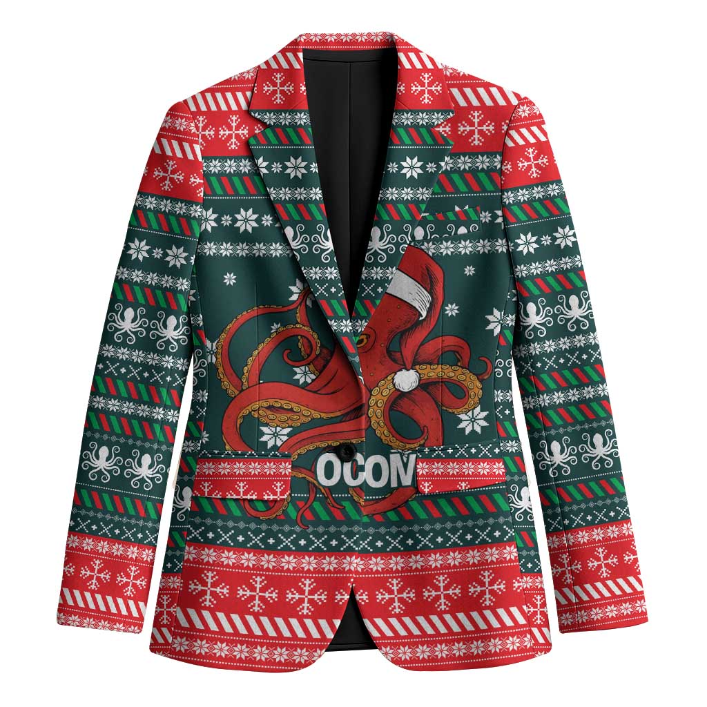 Merry Octomas Christmas Blazer Xmas Holiday Patterns - Wonder Print Shop