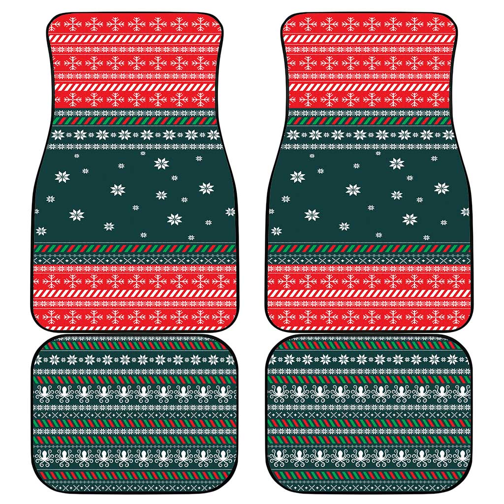 Merry Octomas Christmas Car Mats Xmas Holiday Patterns - Wonder Print Shop