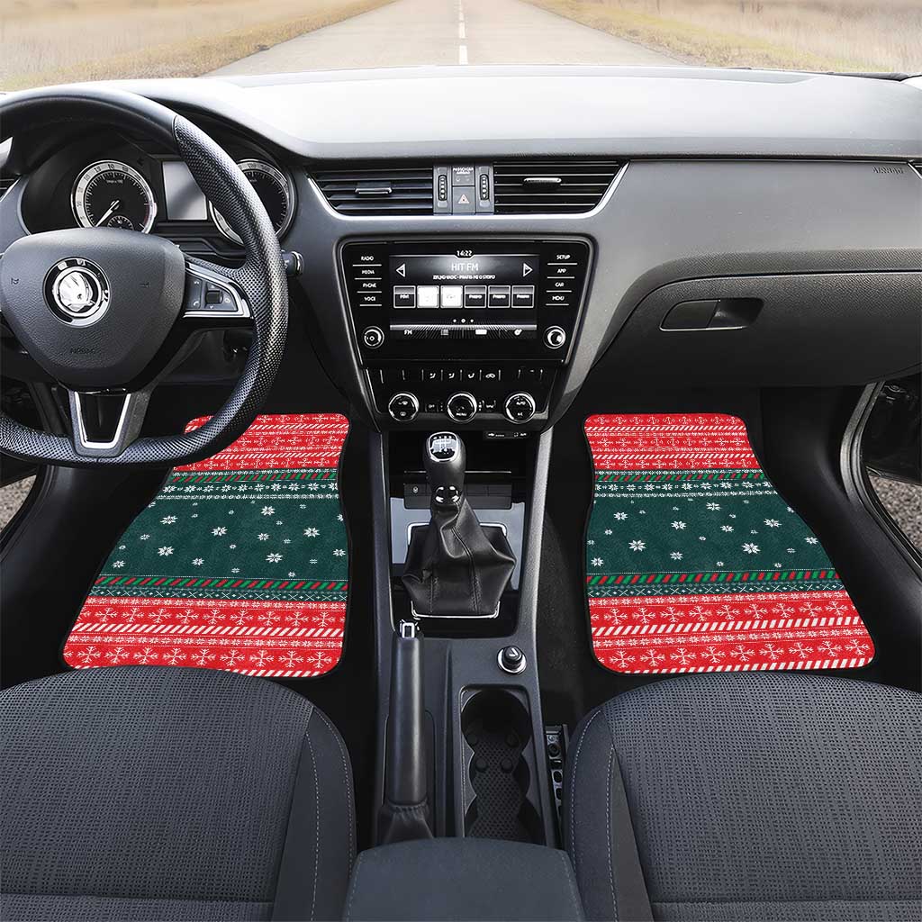 Merry Octomas Christmas Car Mats Xmas Holiday Patterns - Wonder Print Shop