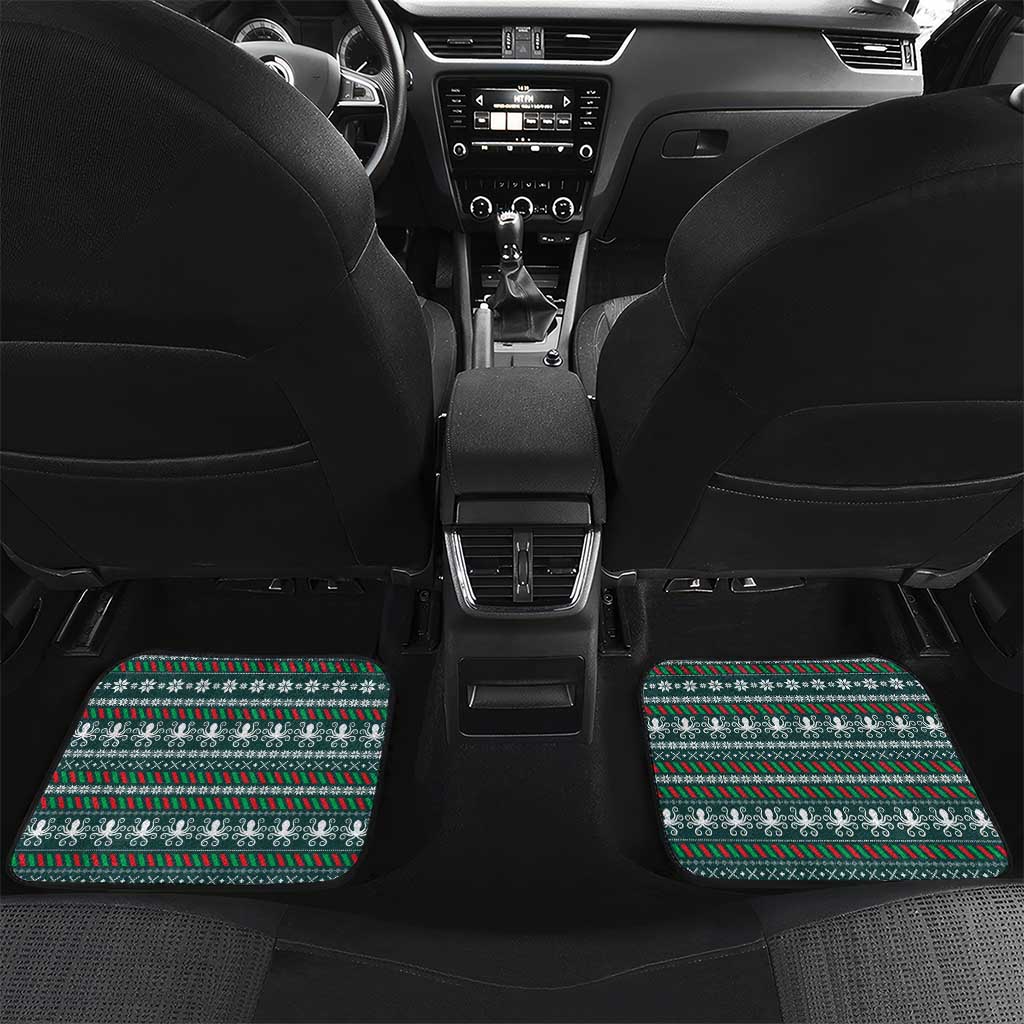Merry Octomas Christmas Car Mats Xmas Holiday Patterns - Wonder Print Shop