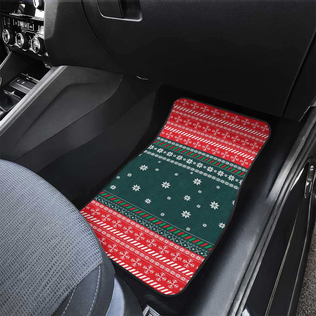 Merry Octomas Christmas Car Mats Xmas Holiday Patterns - Wonder Print Shop